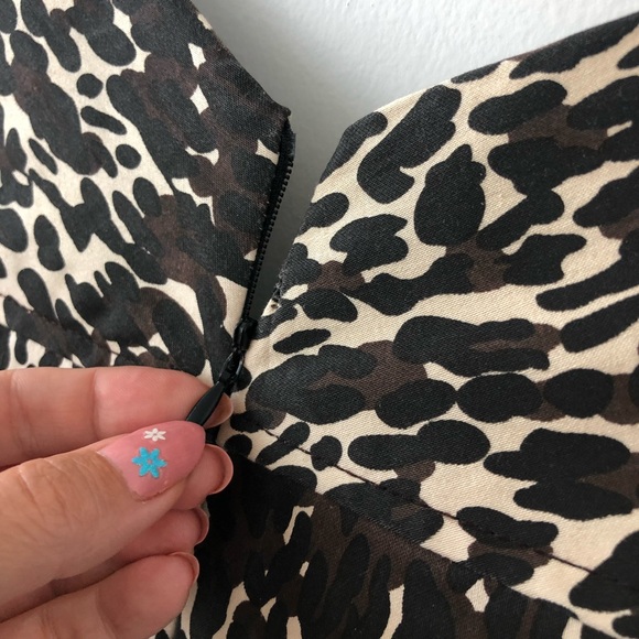 Cute Mixed Colours Beige Brown and Black Evening Dress Size Small - Picture 10 of 13